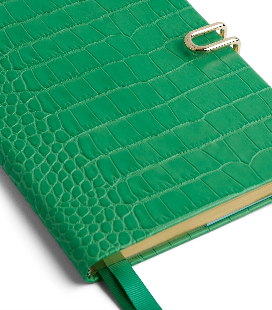 Smythson Leather Soho Weekly Diary 2027 Jade Image 5