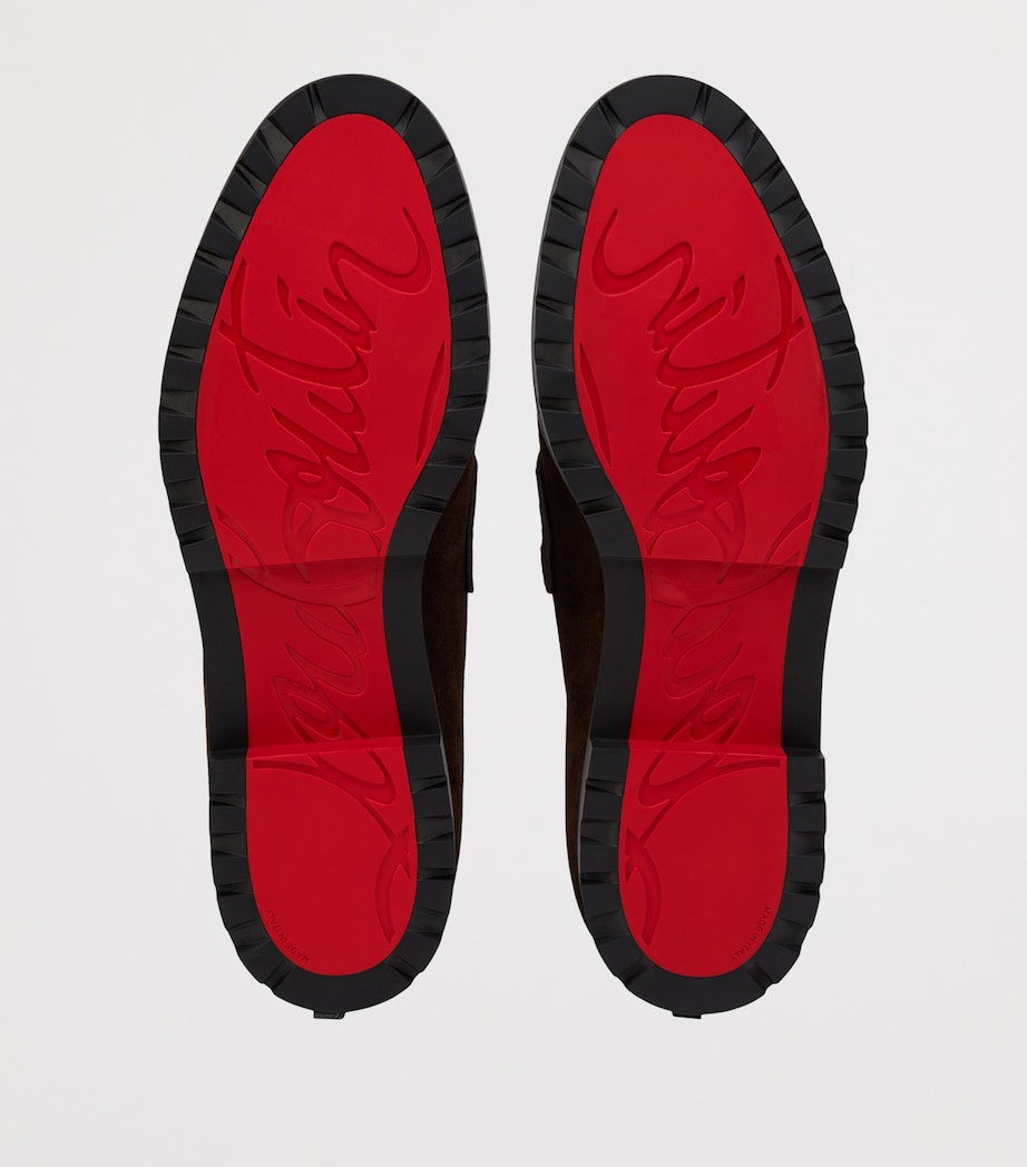 Christian Louboutin Cavavin Suede Derby Shoes Image 5