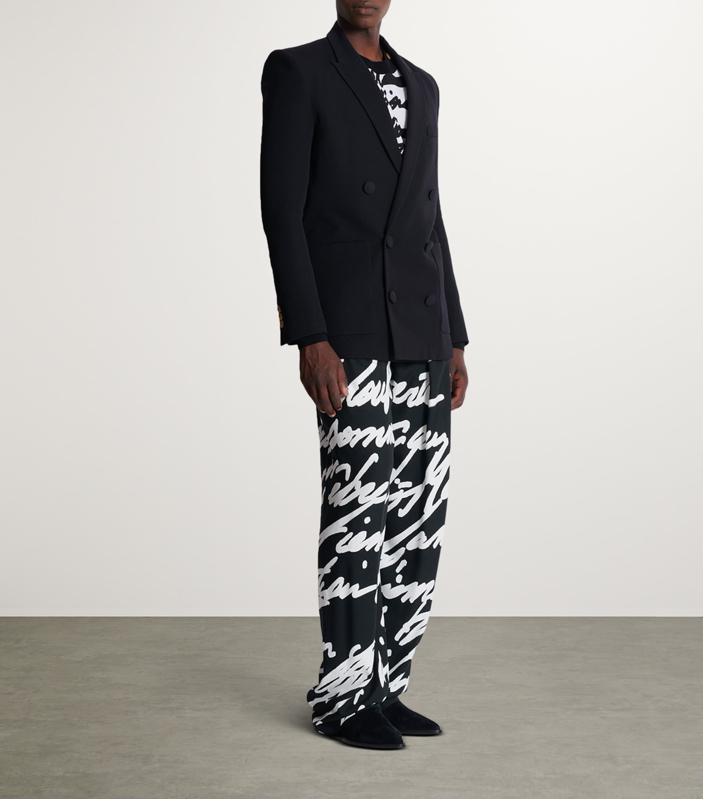 Wool Grain De Poudre Blazer 0PA NOIR Image 4