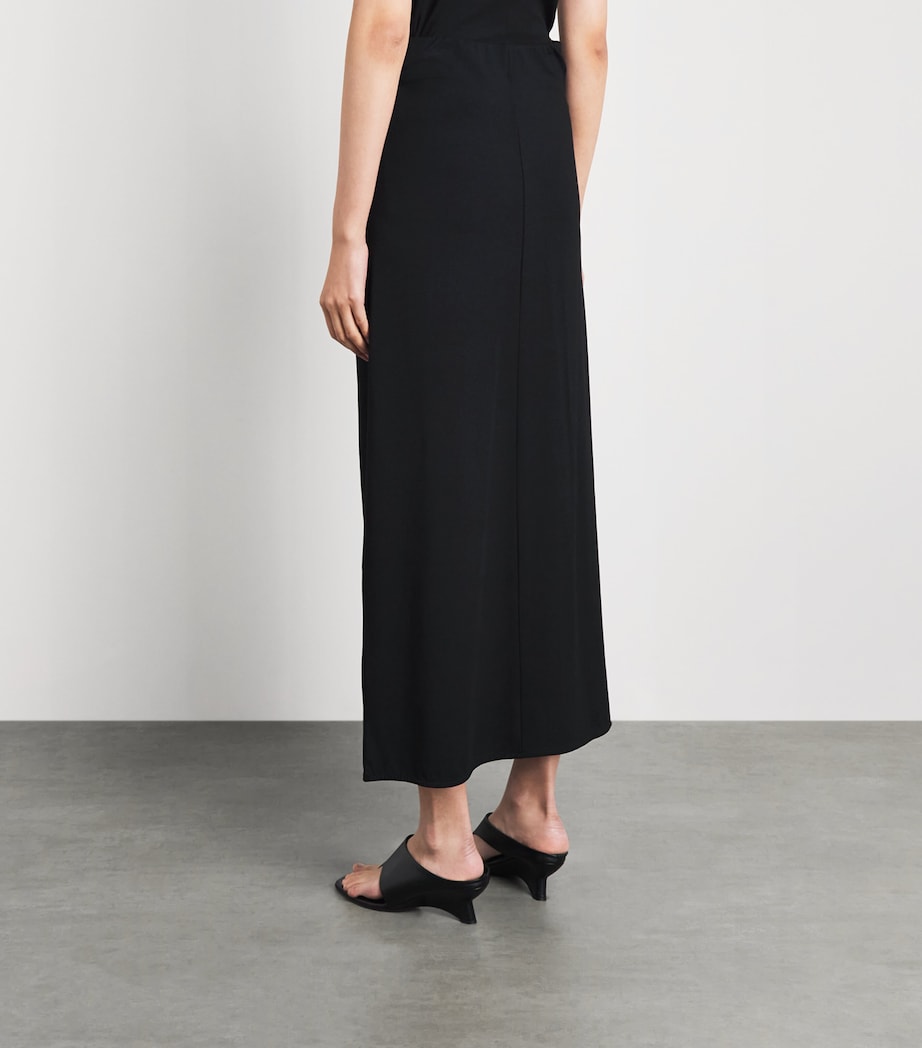 ME+EM Womens Jersey Knot Maxi Skirt Black Image 5