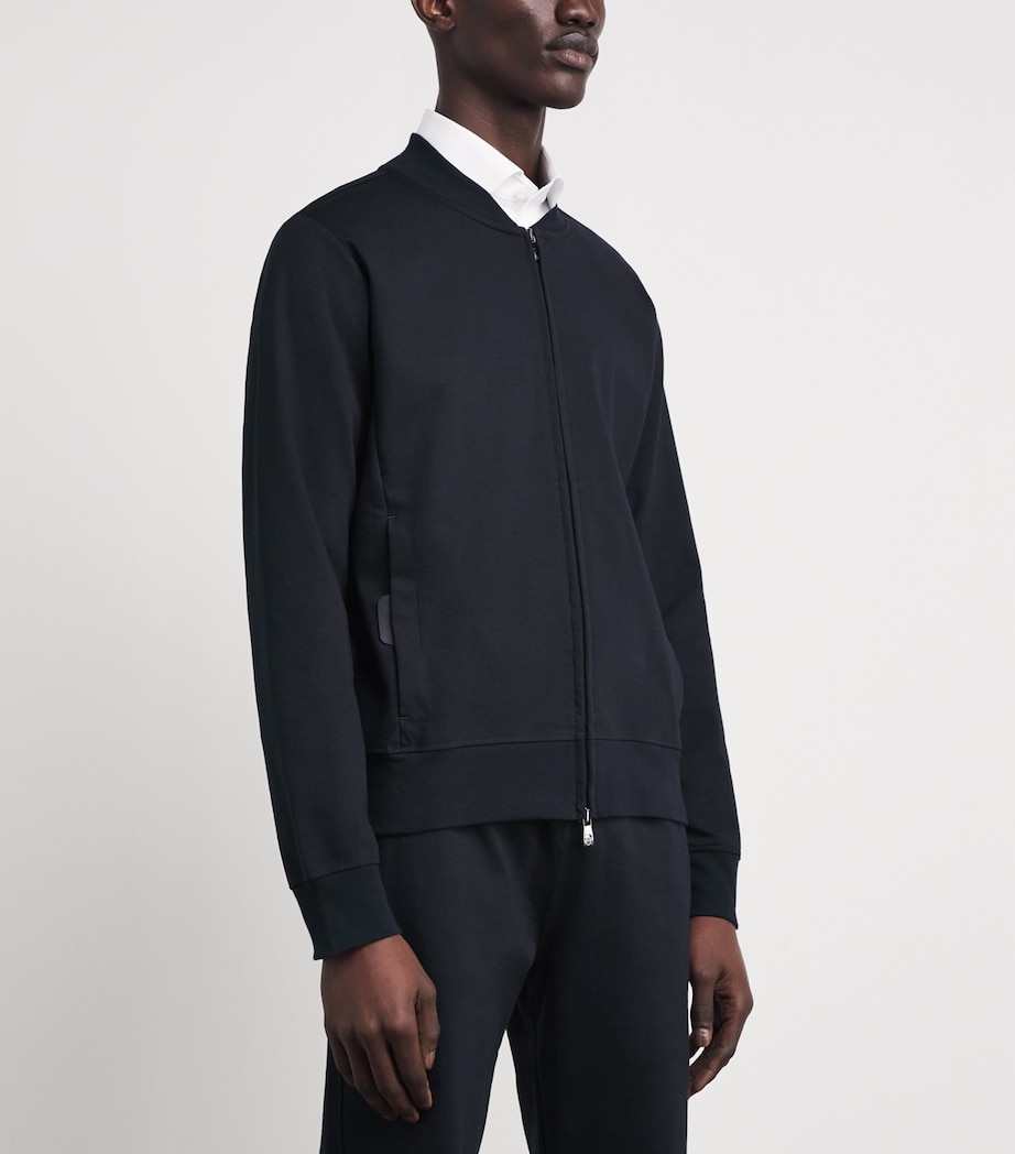 Cotton-Blend Jacket 001 NAVY BLUE Image 4