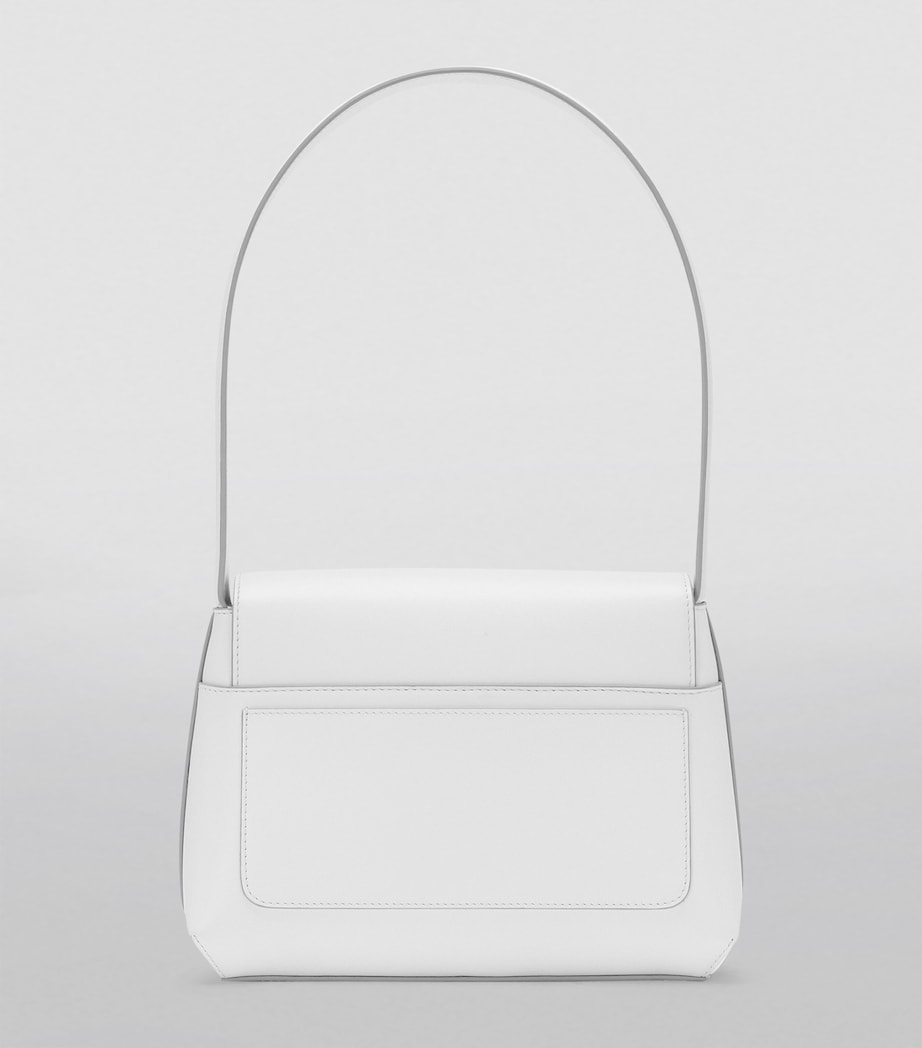 Leather DG Logo Shoulder Bag 80002-OPTICAL WHITE Image 2