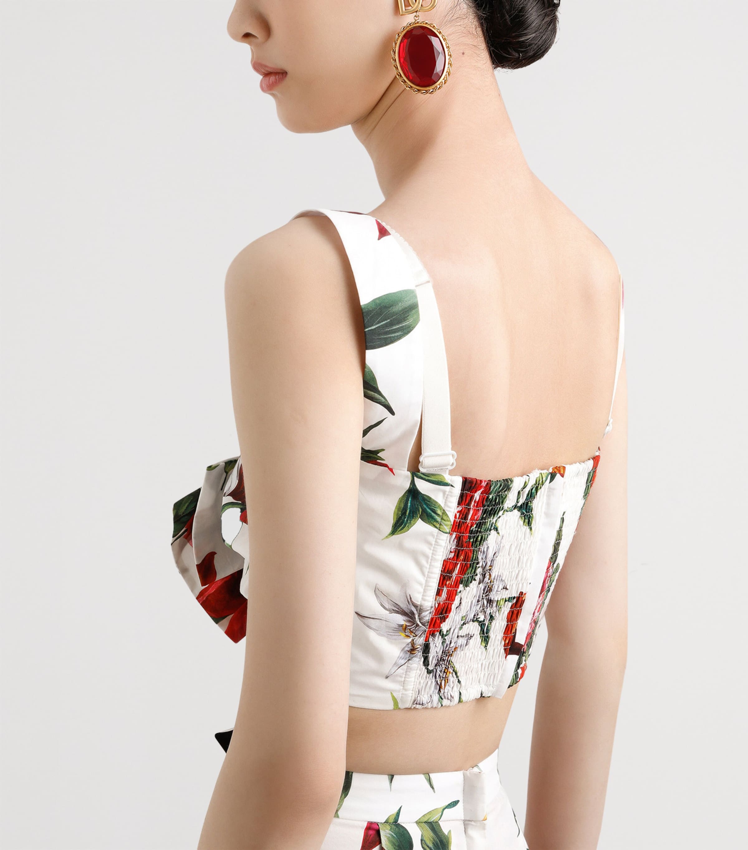 Cotton Floral Crop Top HA5PB-ANEMONI Image 5