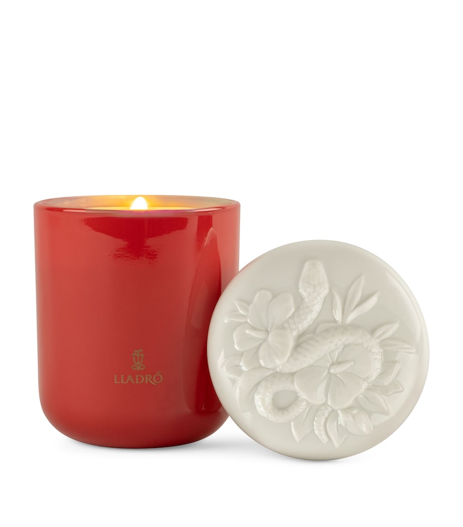 Snake Secret Orient Candle (200g) WHITE & RED Image 2