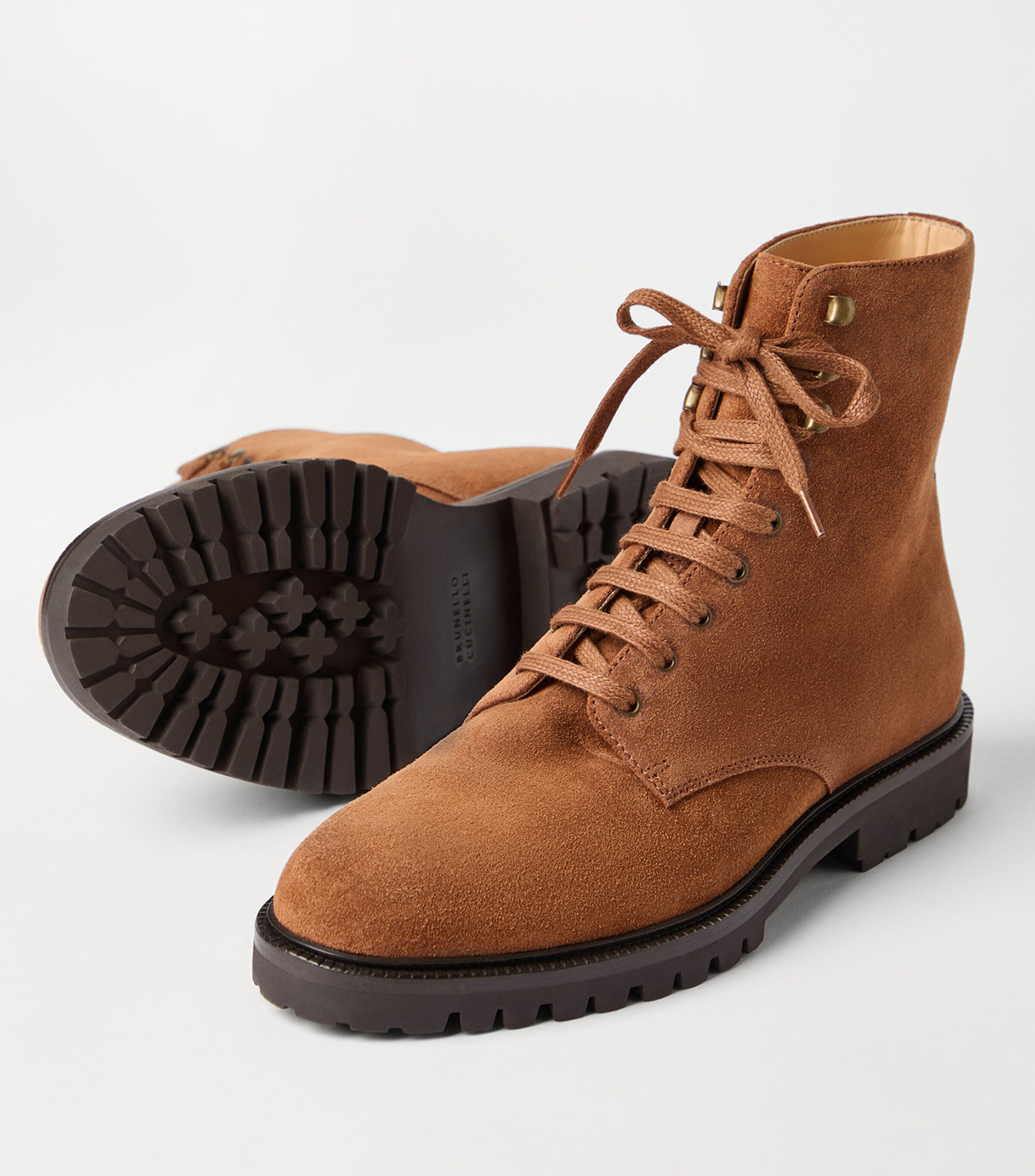 Suede Lace-Up Boots C4269 Image 5
