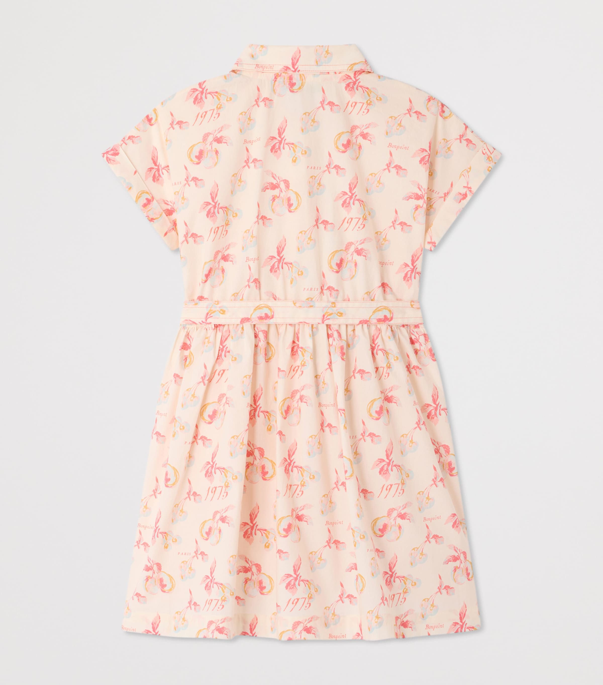 Bonpoint Printed Shirt Dress (4-8 Years) Im Ecru Image 2