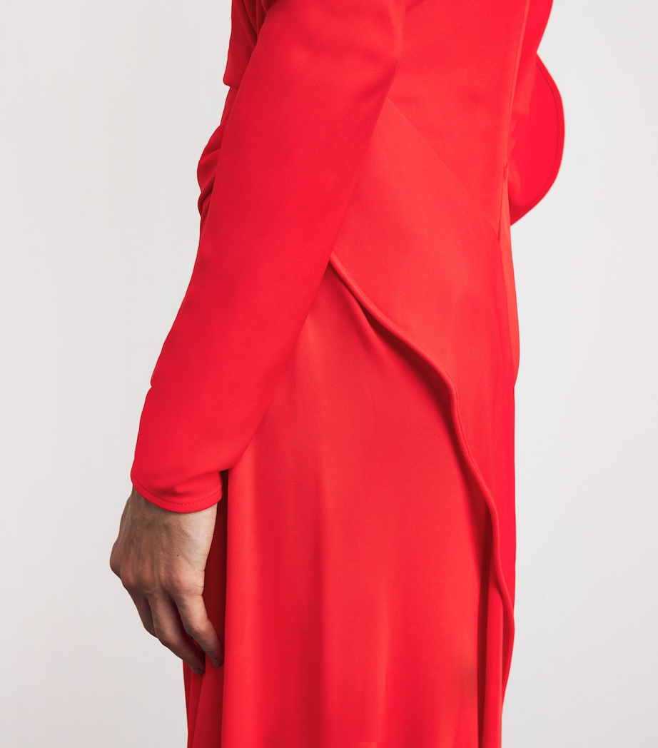 Jersey Draped Gown 1 CAYENNE Image 6