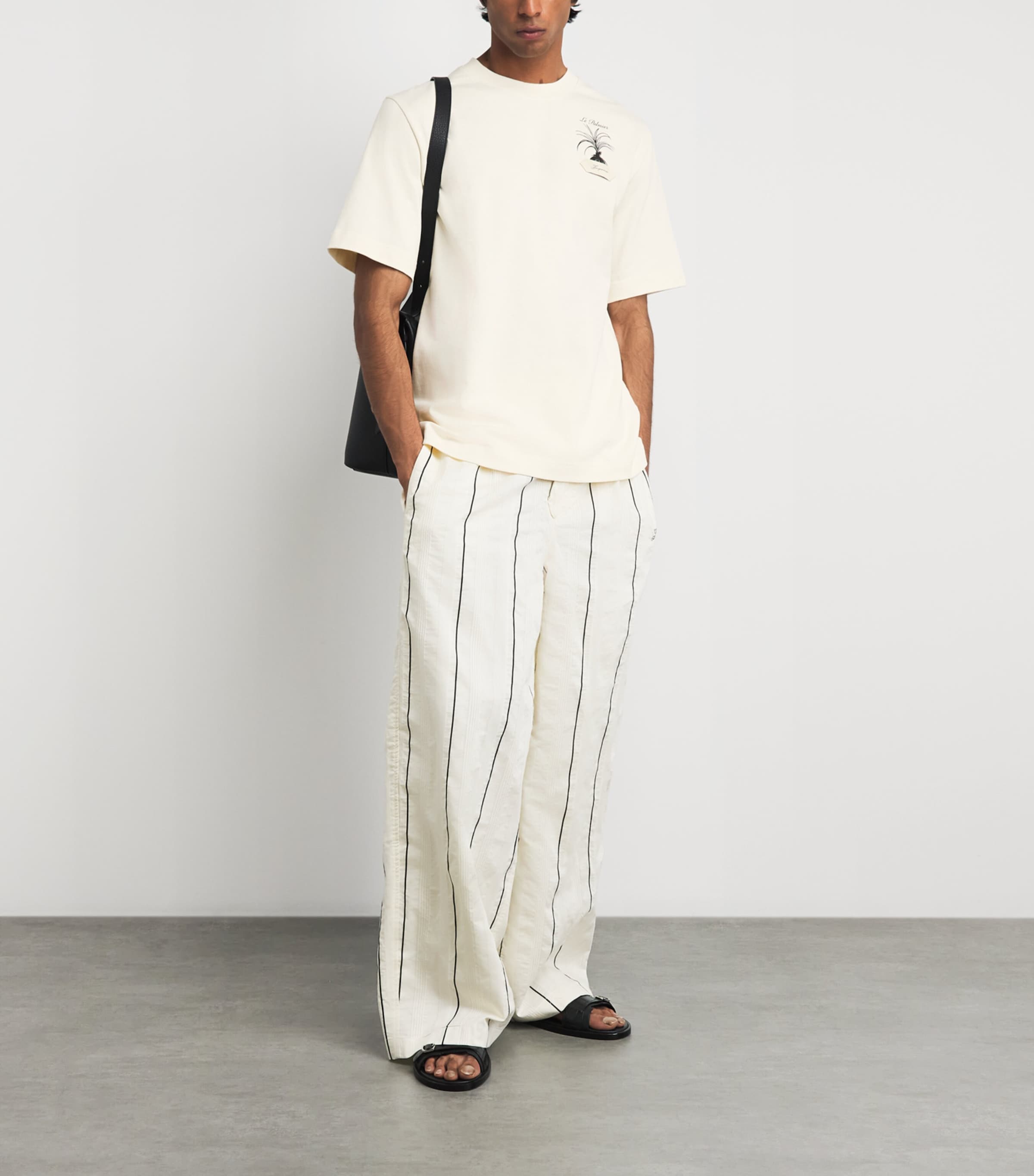 Jacquemus Mens Cotton Palmier T-Shirt Plmr Prnt/clsn Image 2
