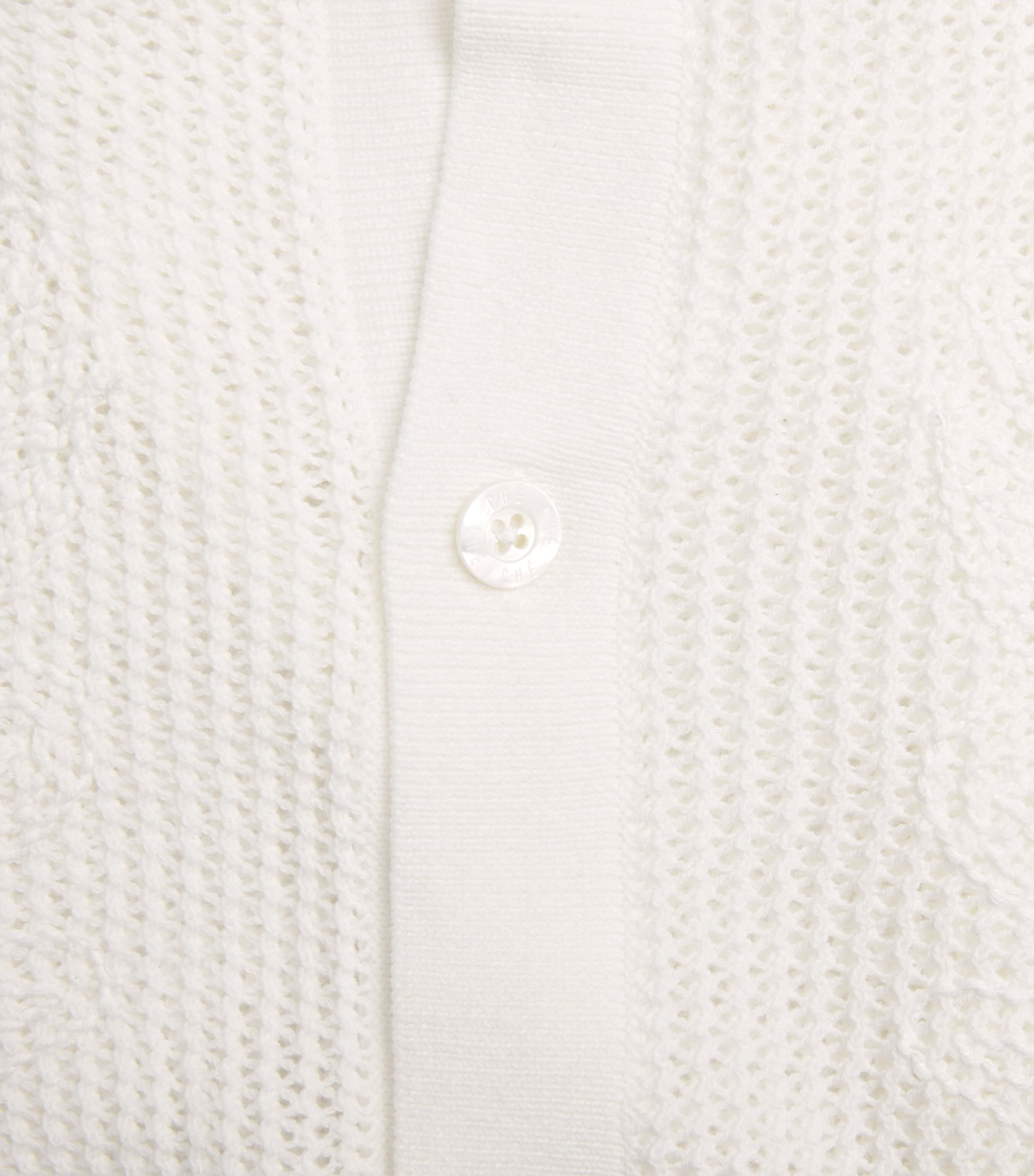 CHÉ Mens Feriando Crochet Shirt Ivory Image 6