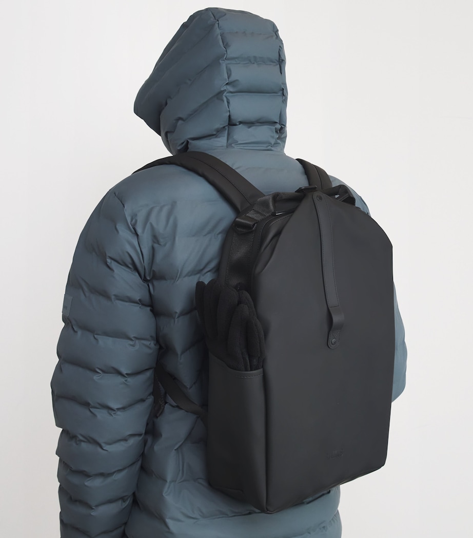 Waterproof Clip Front Backpack 01 BLACK Image 2