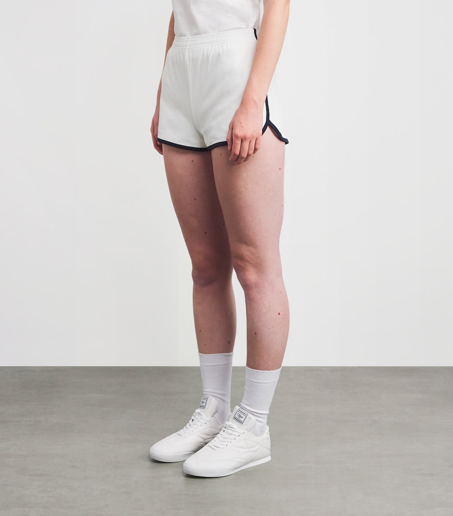 x Hotel du Cap-Eden-Roc Piqué Shorts WHITE/NAVY Image 3