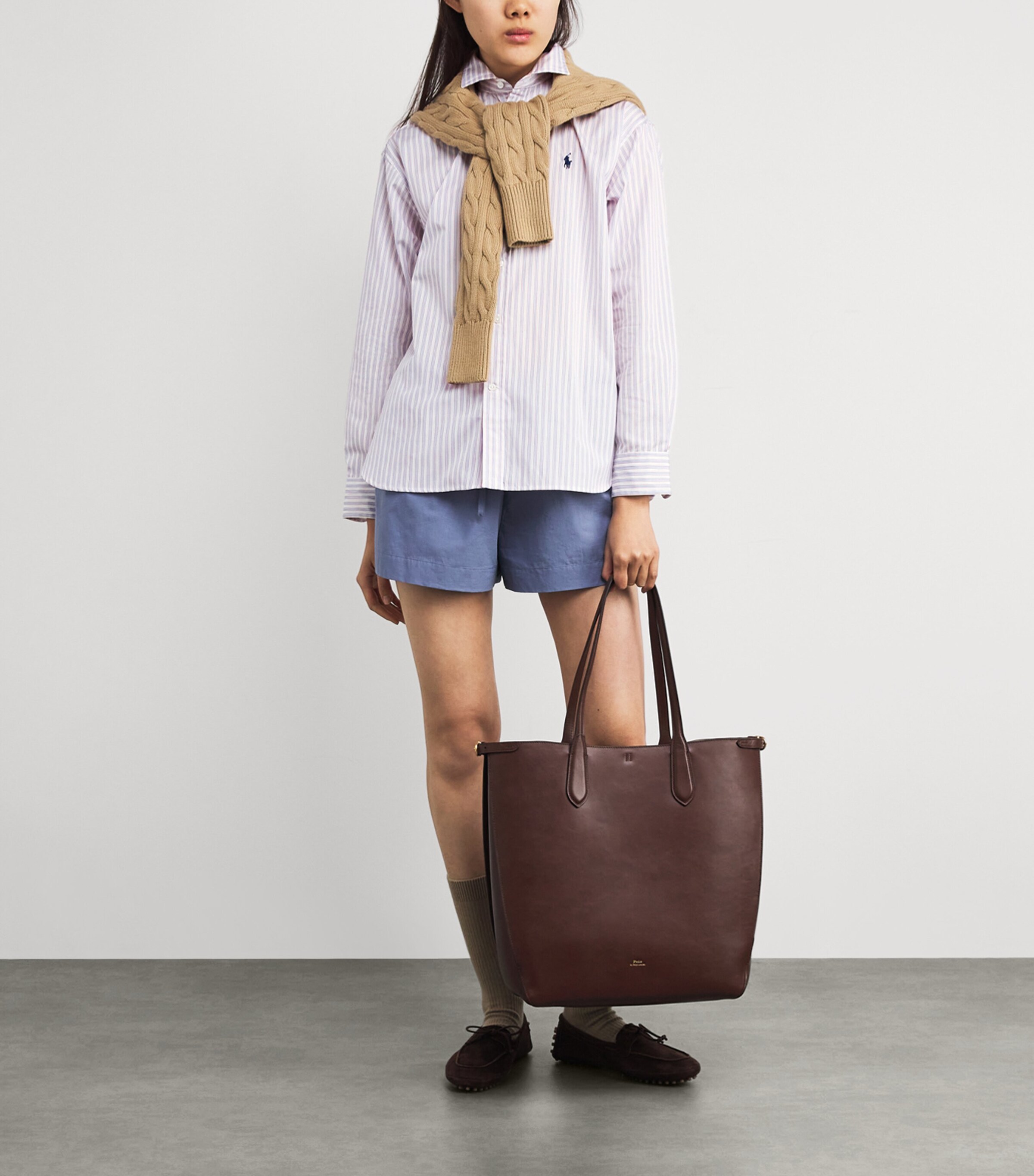 Cotton Stripe Shirt 1968 WHITE RED BLUE Image 2