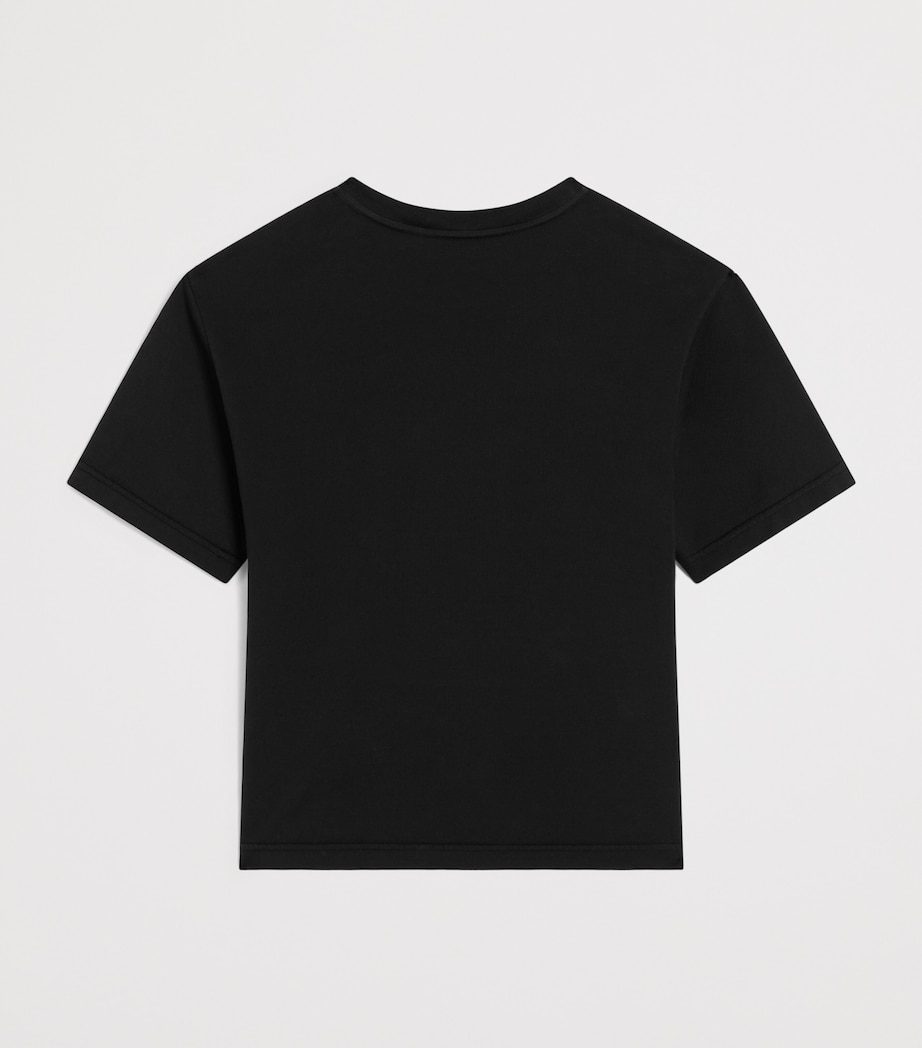 Dolce&Gabbana Kids Cotton Logo T-Shirt (8-14 Years) Black Image 2