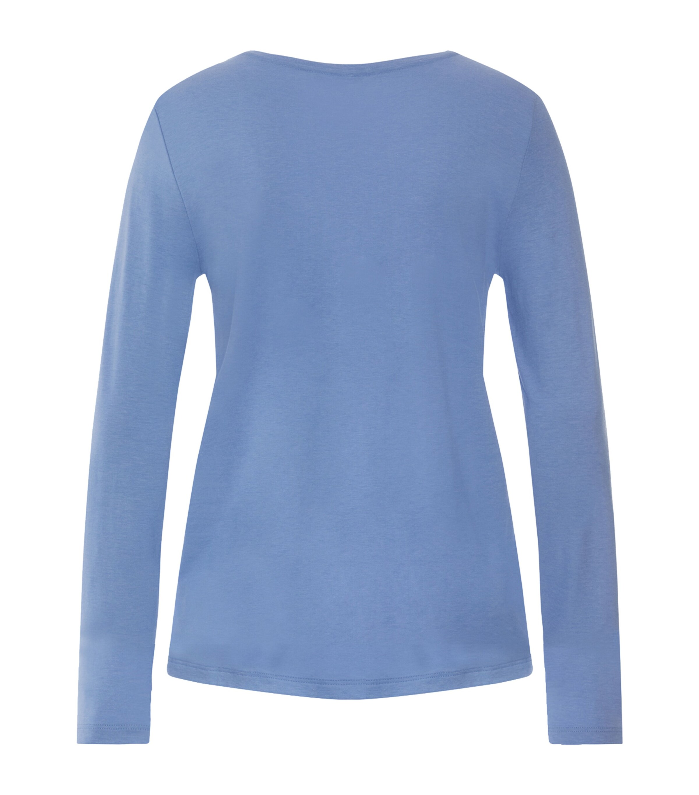Hanro Womens Sleep & Lounge Long-Sleeve T-Shirt Stormy Rose Image 3