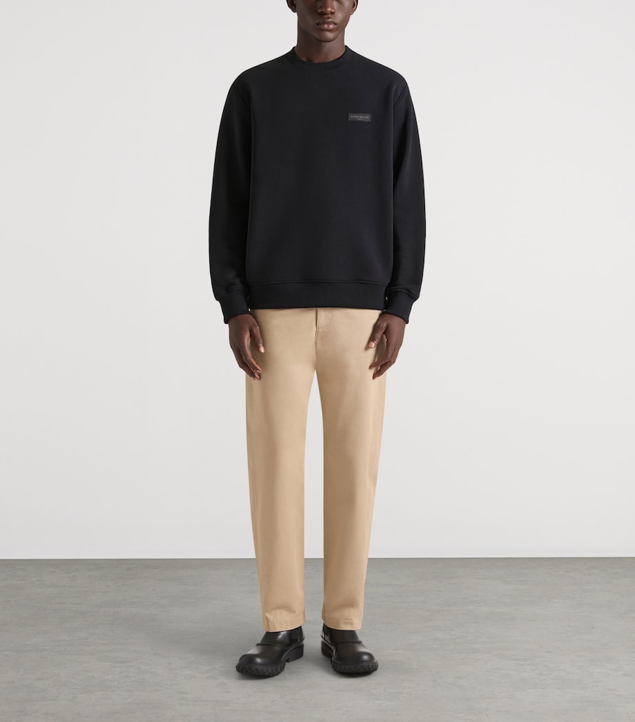 Cotton Tailored Trousers BEIGE Image 2