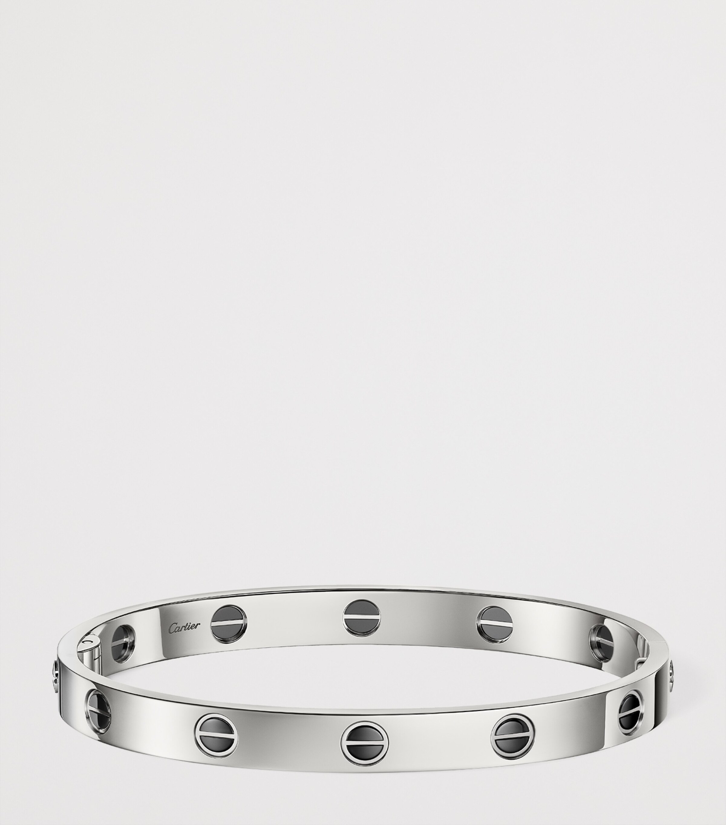Cartier White Gold and Ceramic LOVE Bracelet White Gold Image 5