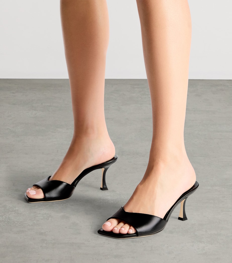 Jimmy Choo Skye 70 Leather Mules Black Image 2