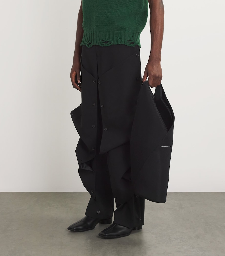 MM6 Maison Margiela Medium Japanese Tote Bag Black Image 5