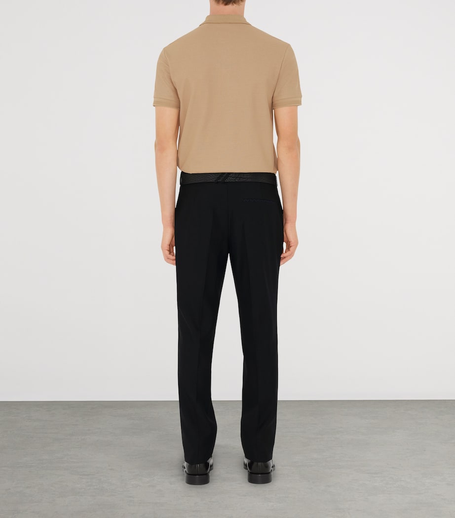 Cotton EKD -Embroidered Polo Shirt SOFT FAWN Image 4