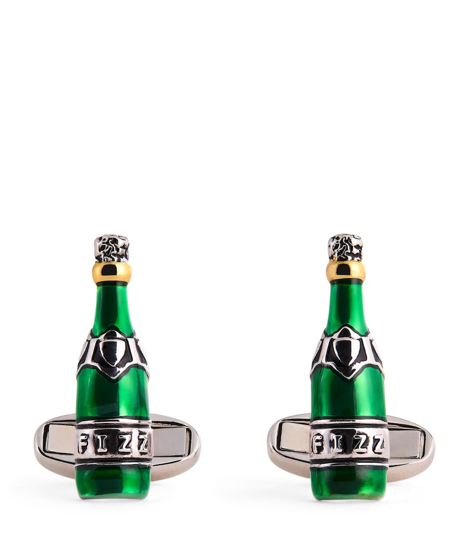 Champagne Cufflinks 38_BOTTLE GREEN Image 1