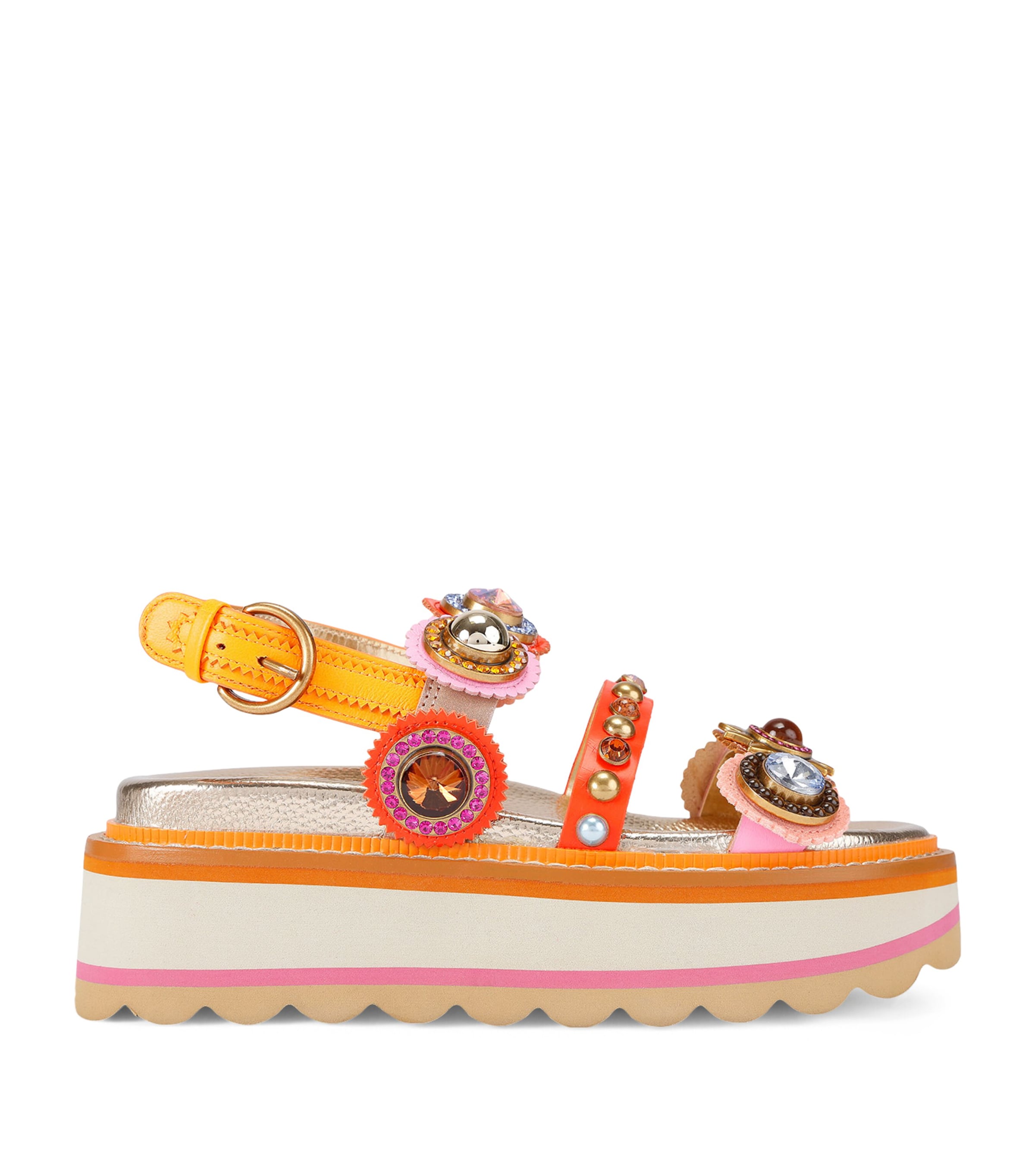 Kurt Geiger London Embellished Octavia Flatform Sandals Other Image 1