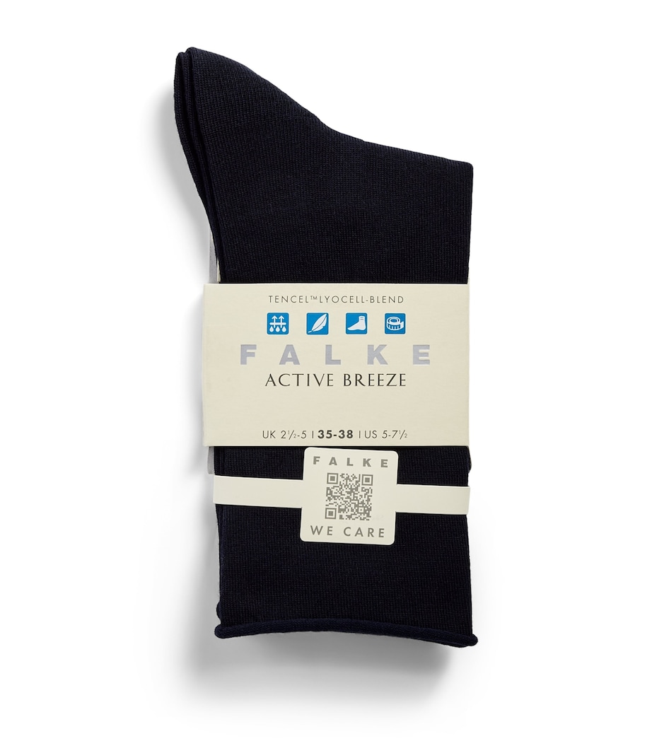 Falke Womens Active Breeze Socks Dark Navy Image 1