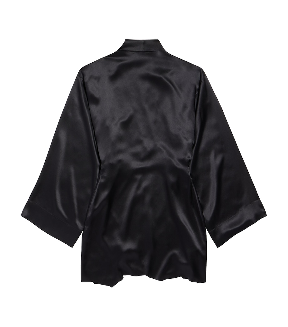 Silk Mini Wrap Dress 1000 Image 2