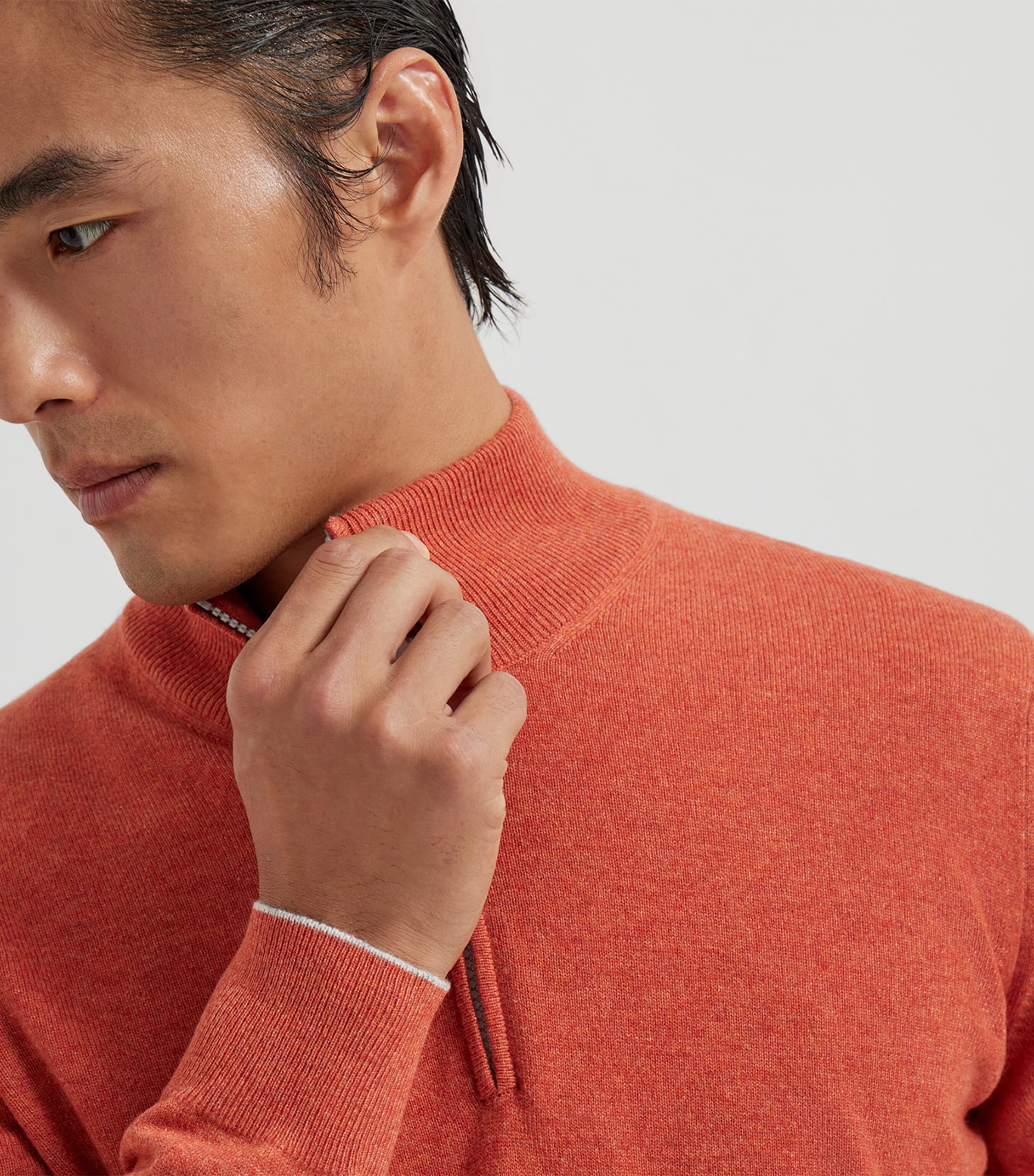 Cashmere Half-Zip Sweater CRY11 Image 6