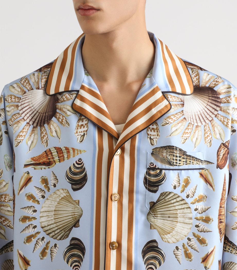 Silk Shell Print Shirt HC5PK-CONCHIGLI Image 4