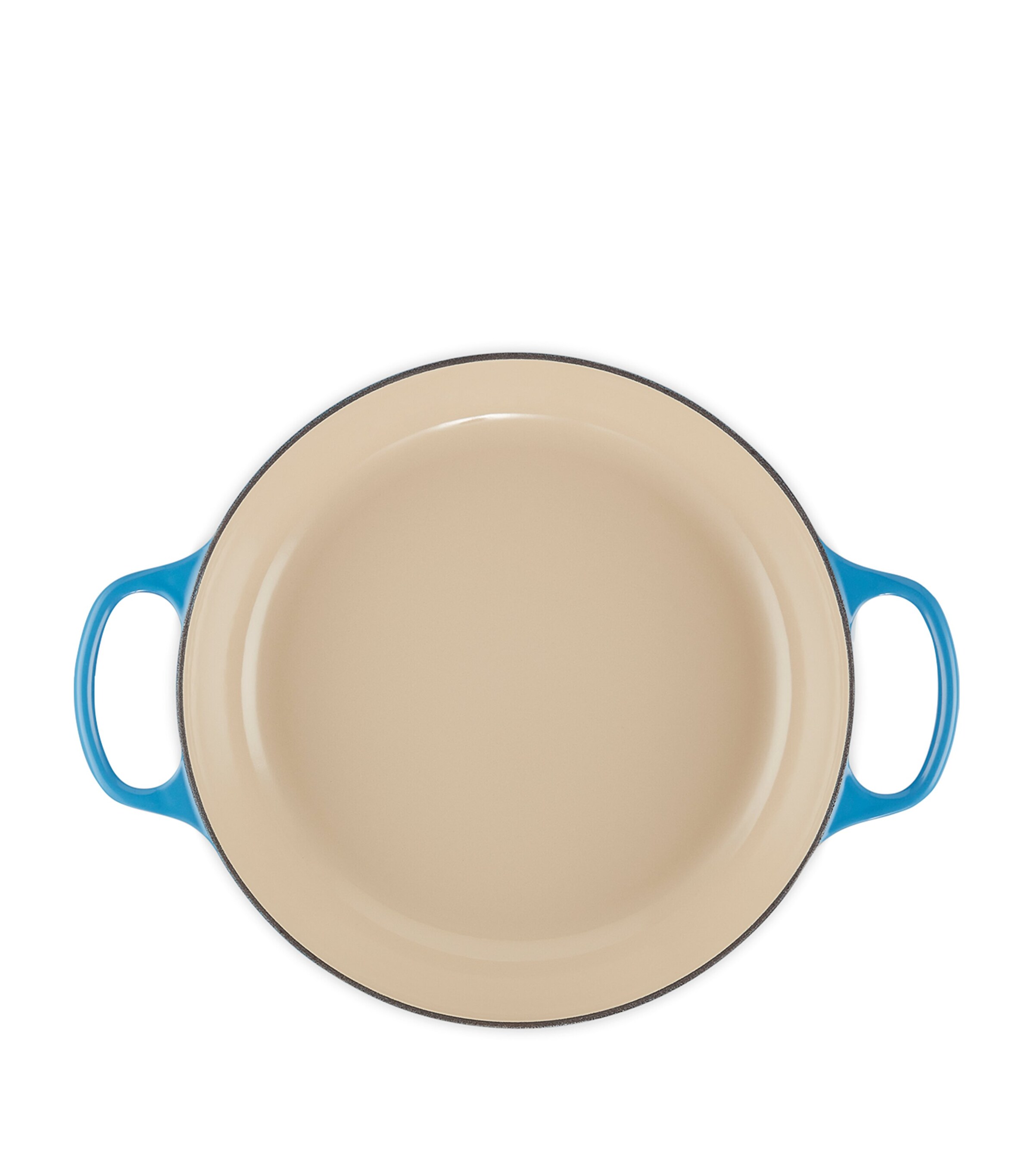 Le Creuset Cast Iron Shallow Casserole Dish (30cm) Azure Blue Image 4