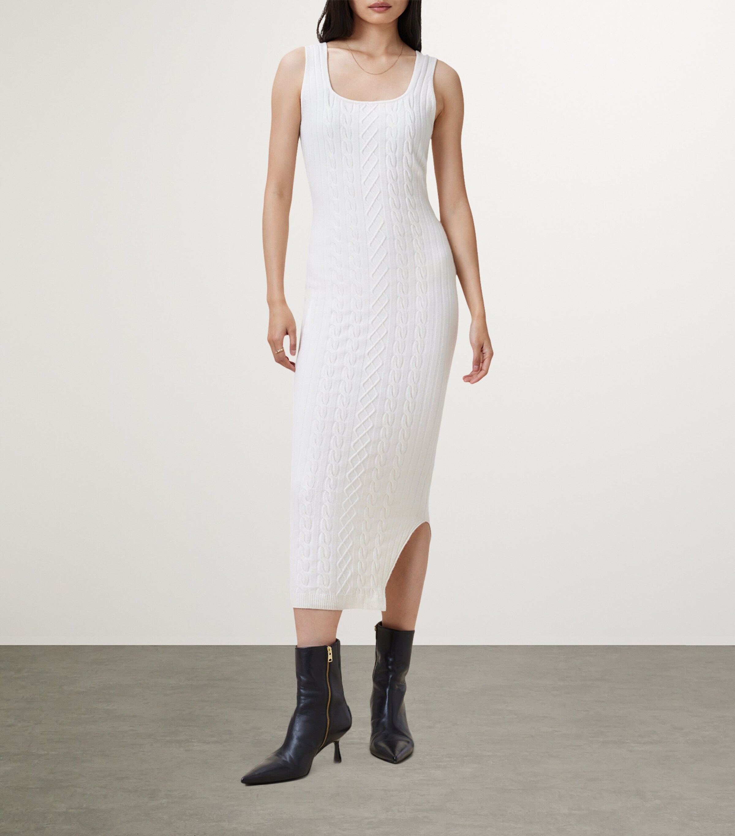 AllSaints White Muriel 2-in-1 Dress | Harrods SA