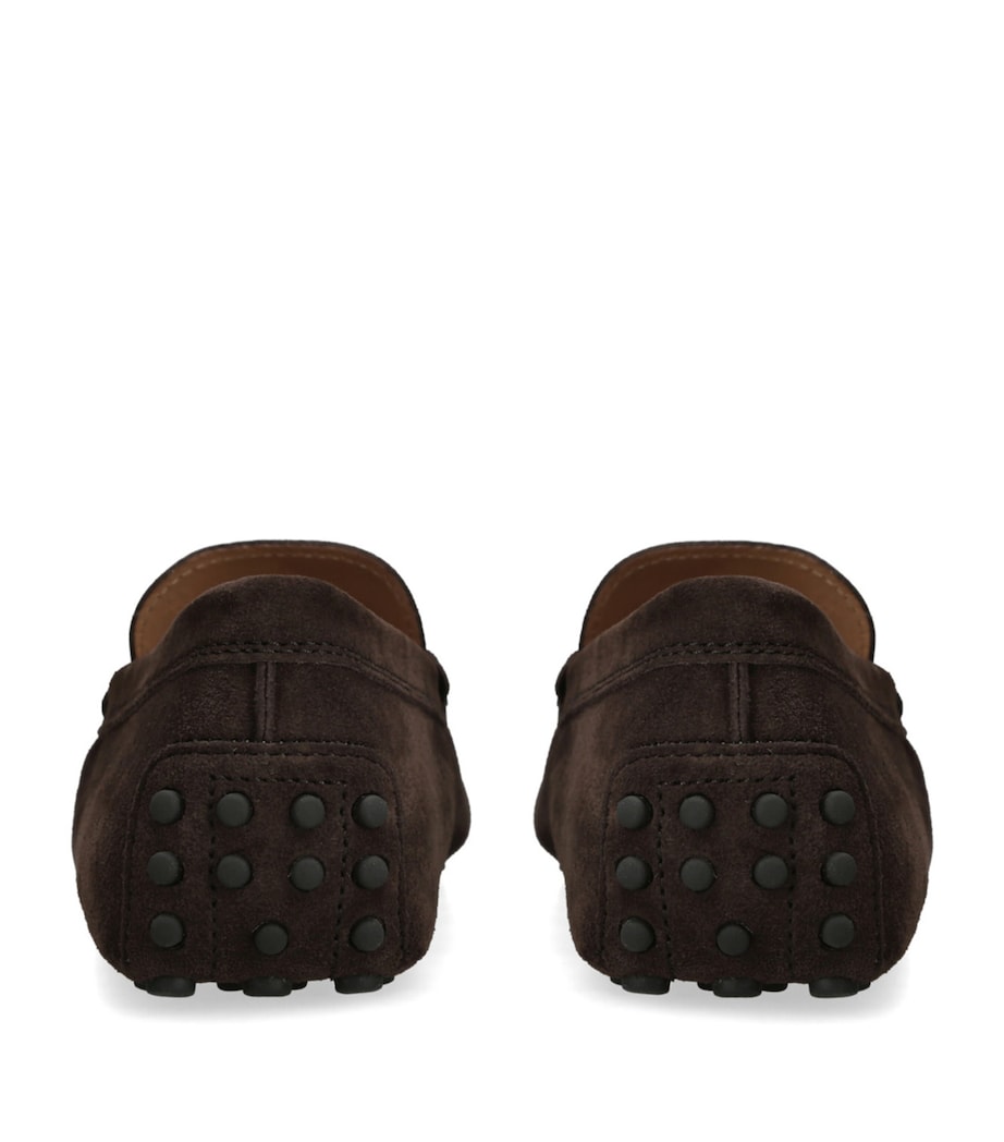 Suede Penny Driving Shoes DARK BROWN Image 2