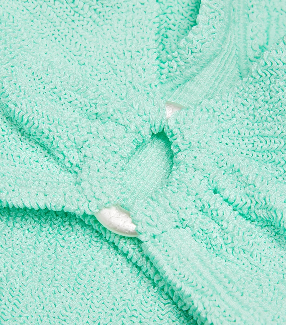 Nadine Pearl Hoop Bikini METALLIC MINT Image 4