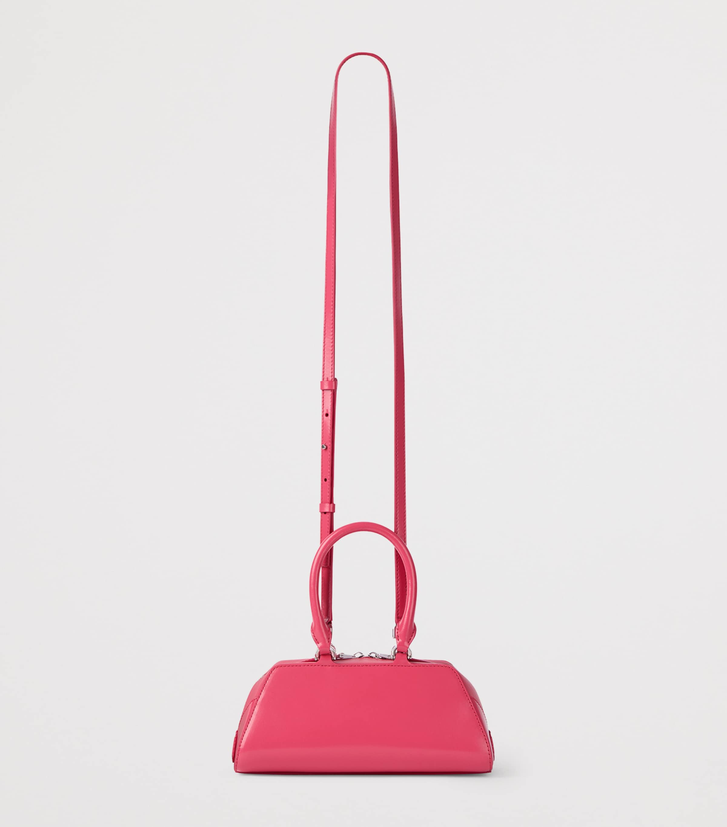 Mini Leather Antigona East-West Top-Handle Bag BRIGHT PEACH Image 4