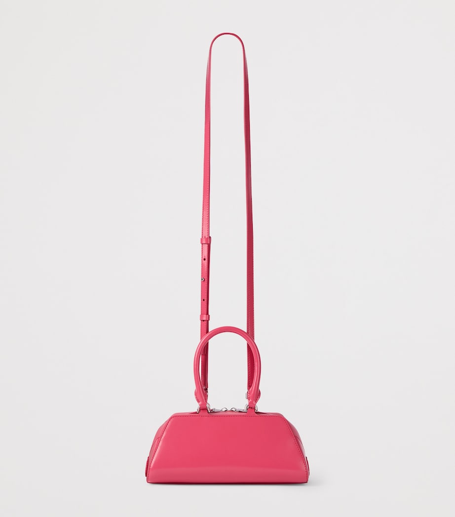 Mini Leather Antigona East-West Top-Handle Bag BRIGHT PEACH Image 4