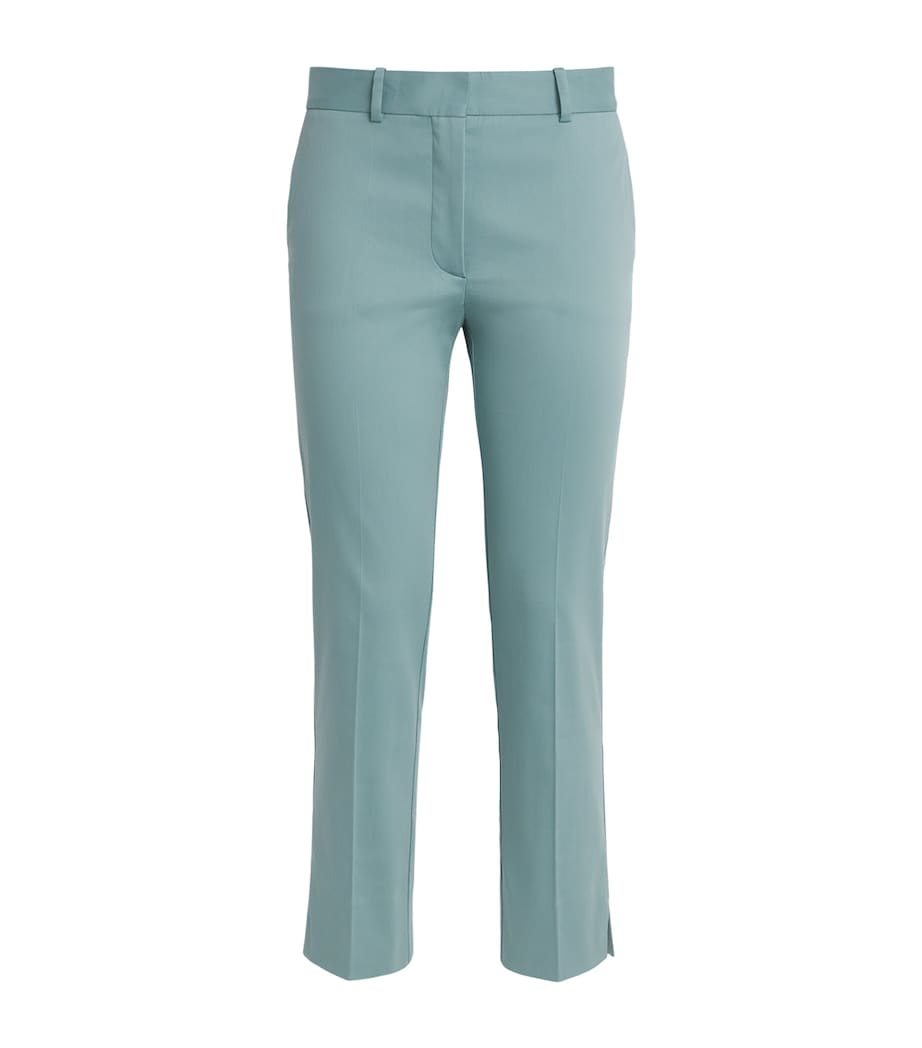 Stretch-Cotton Bing Court Trousers LAGOON Image 1