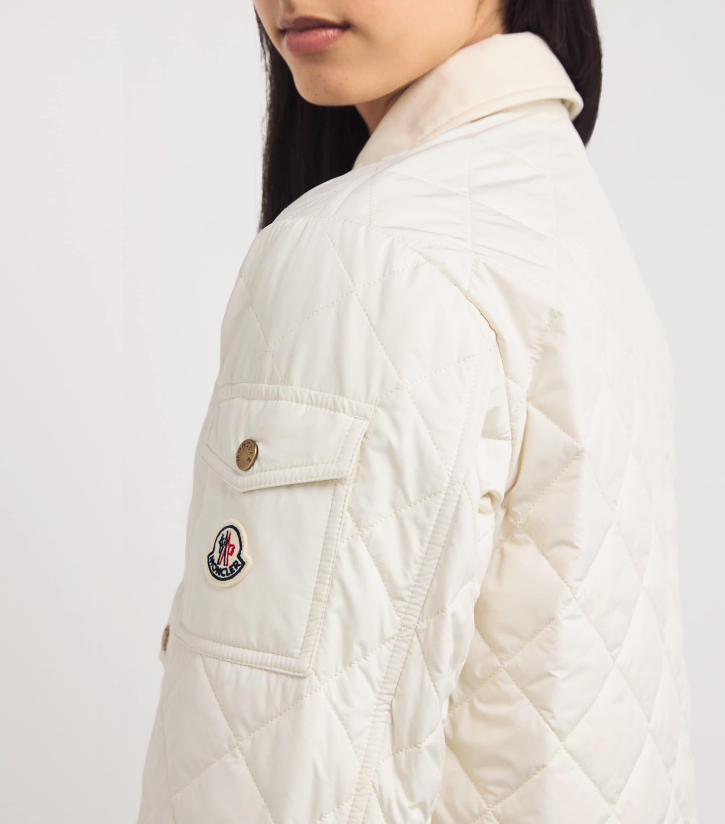 Moncler Diamond-Quilted Padded Chitre Shirt Jacket | Harrods US