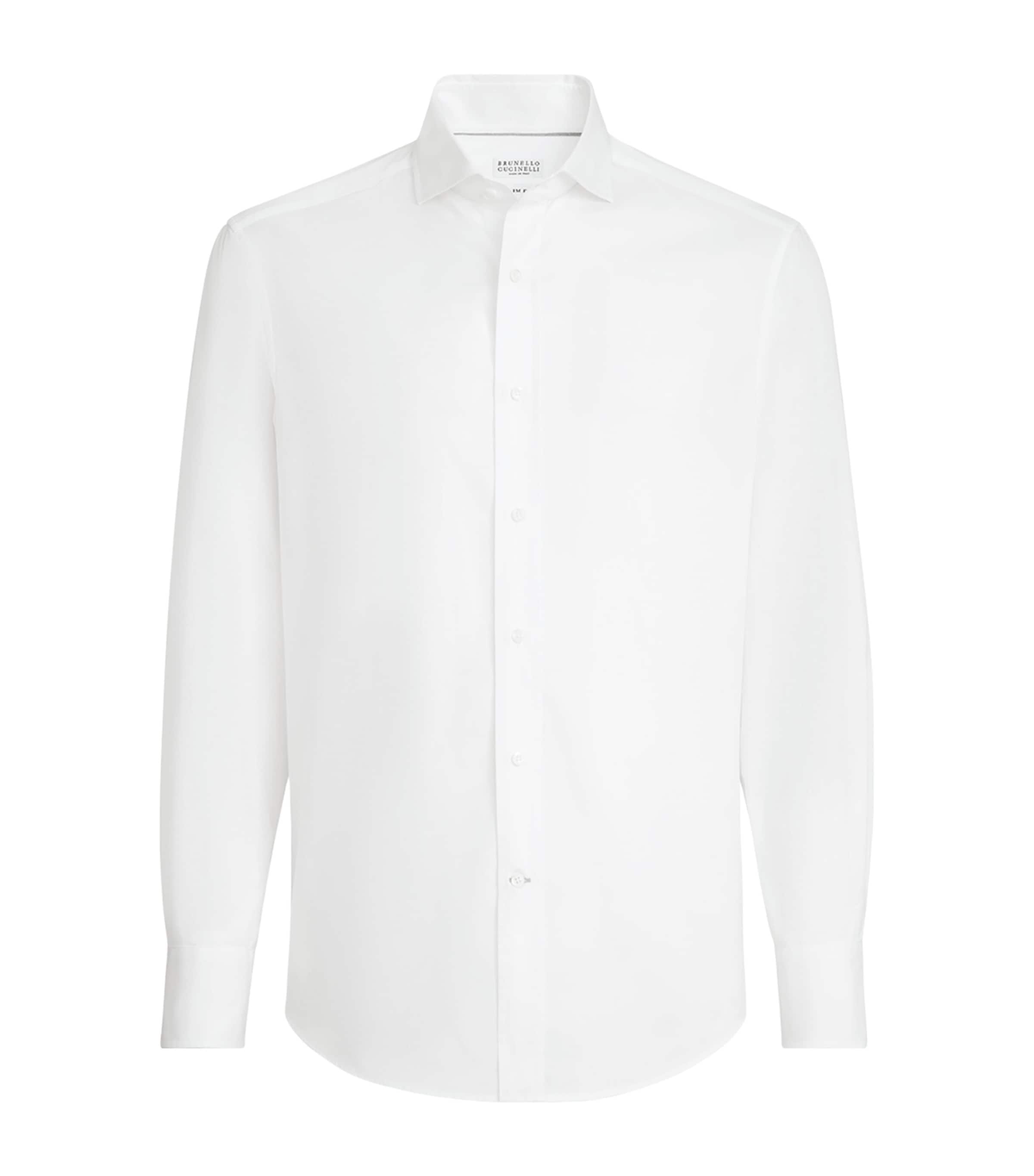 Brunello Cucinelli Mens Cotton Slim Shirt Image 1