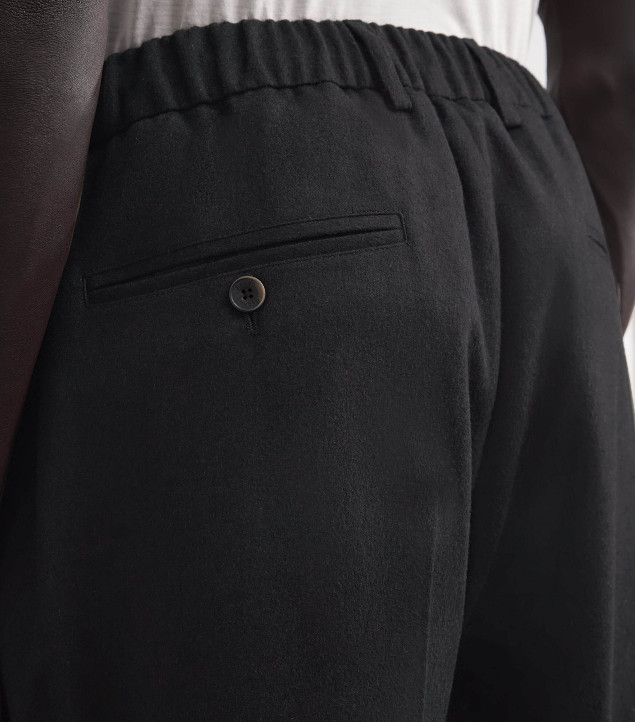 Silk-Cashmere Cargo Trousers BLACK Image 6