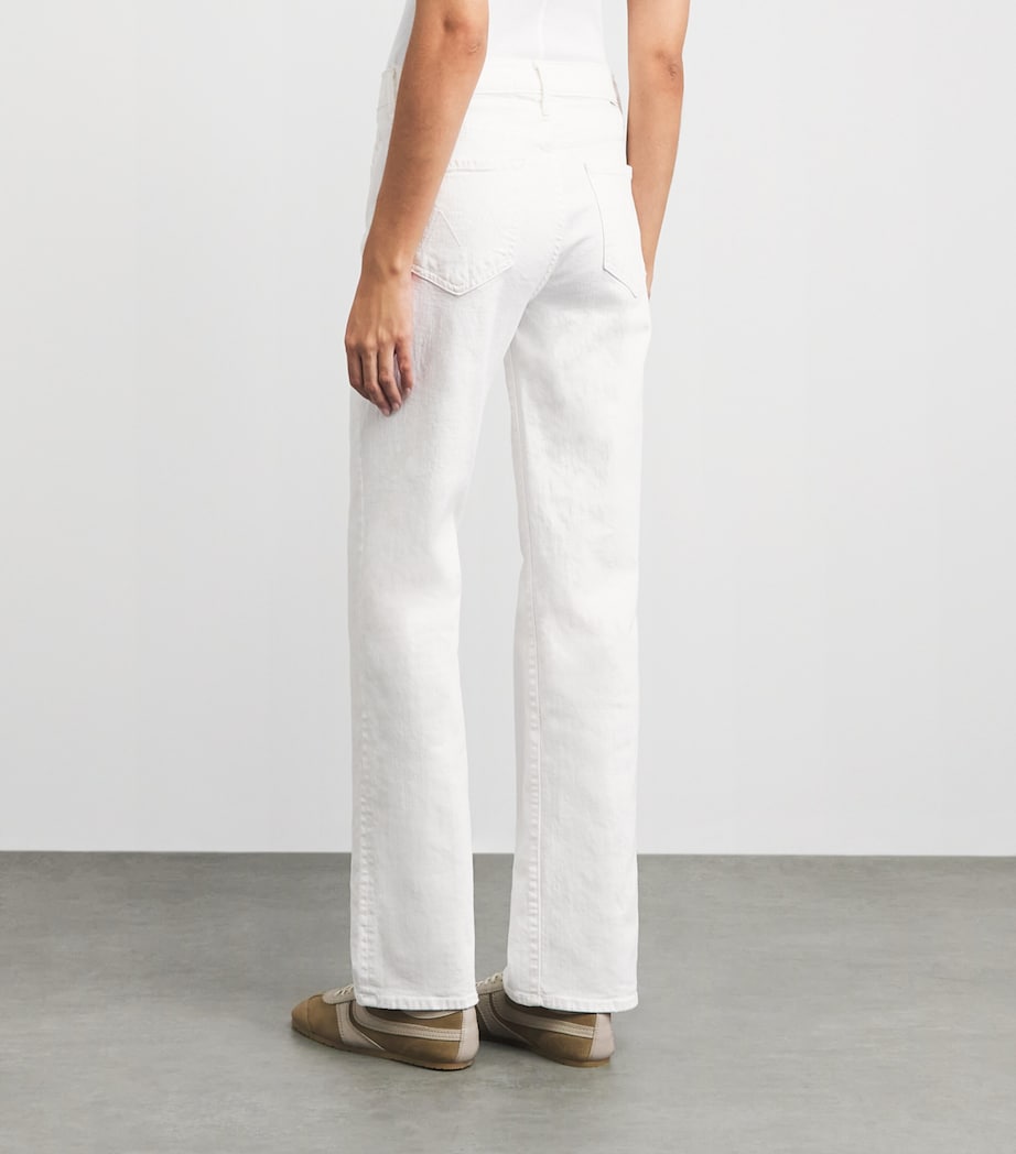 MOTHER Womens The Kick It Straight Jeans Totally Innocent Image 5