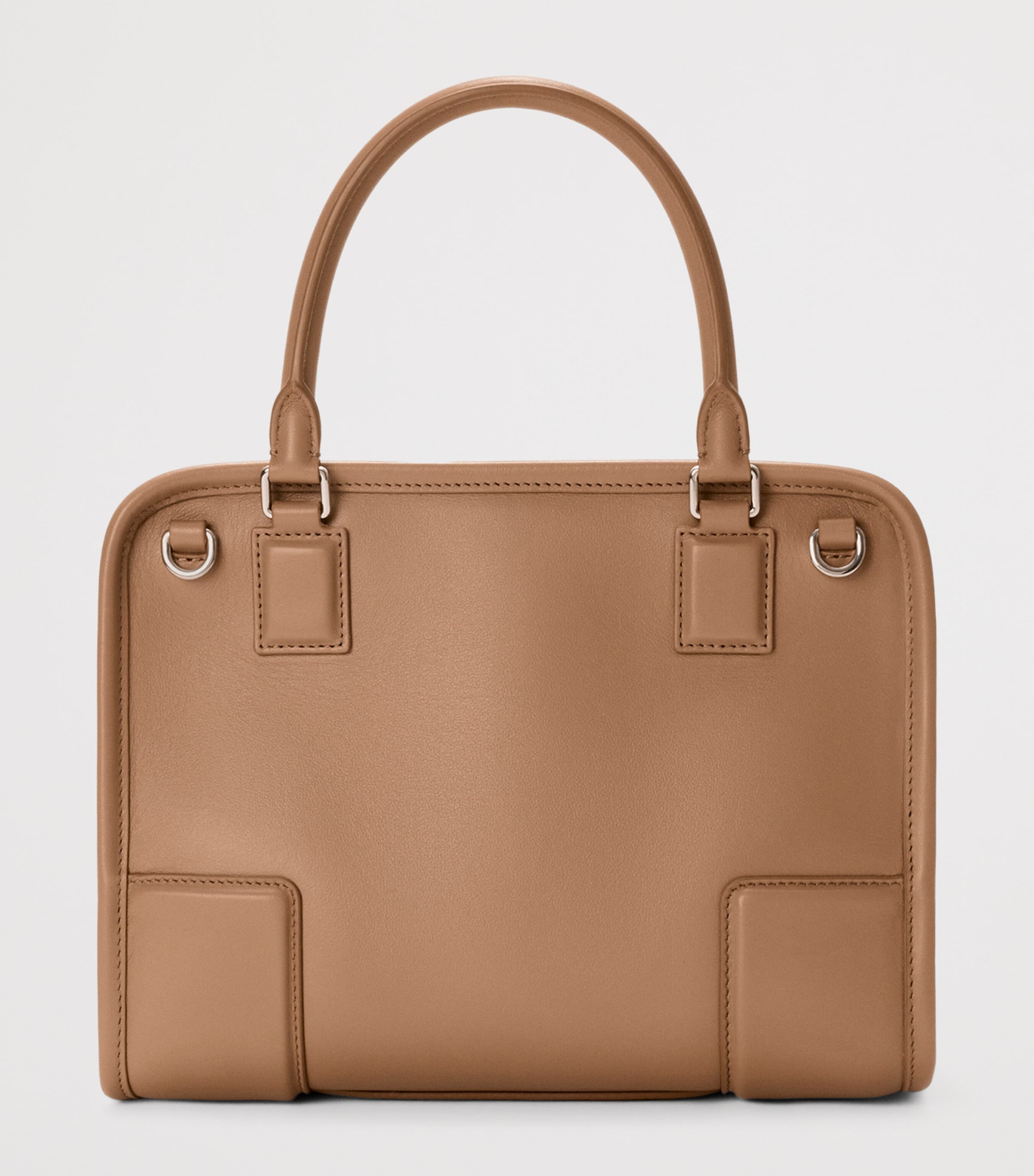 LOEWE Small Leather Amazona 180 Top-Handle Bag Mocha Image 4
