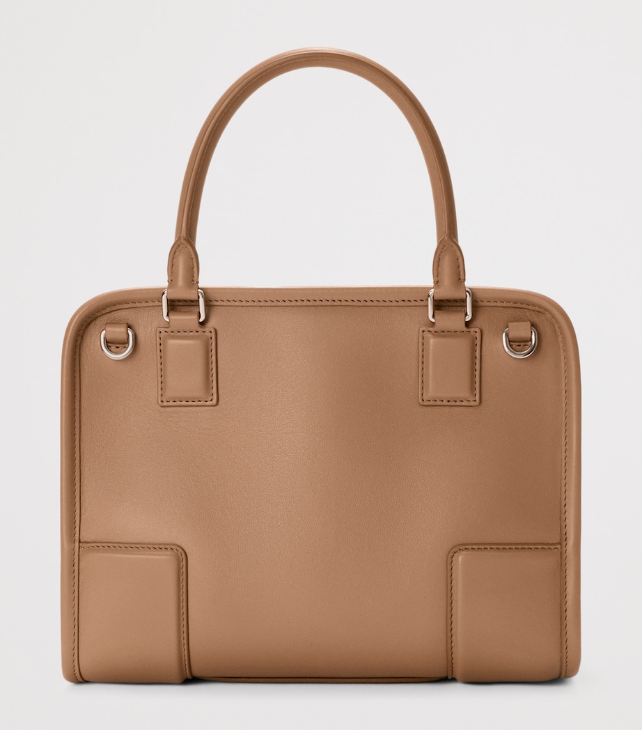 LOEWE Small Leather Amazona 180 Top-Handle Bag Mocha Image 4