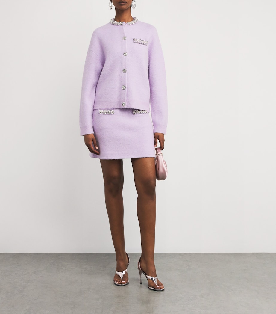 Crystal-Embellished Cardigan LILAC Image 2