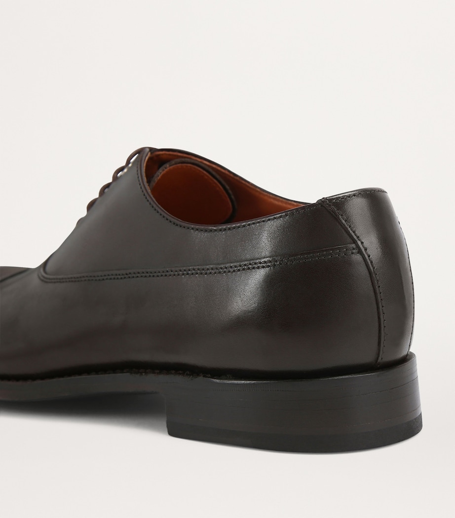 Leather Sloane Oxford Shoes DARK BROWN Image 2