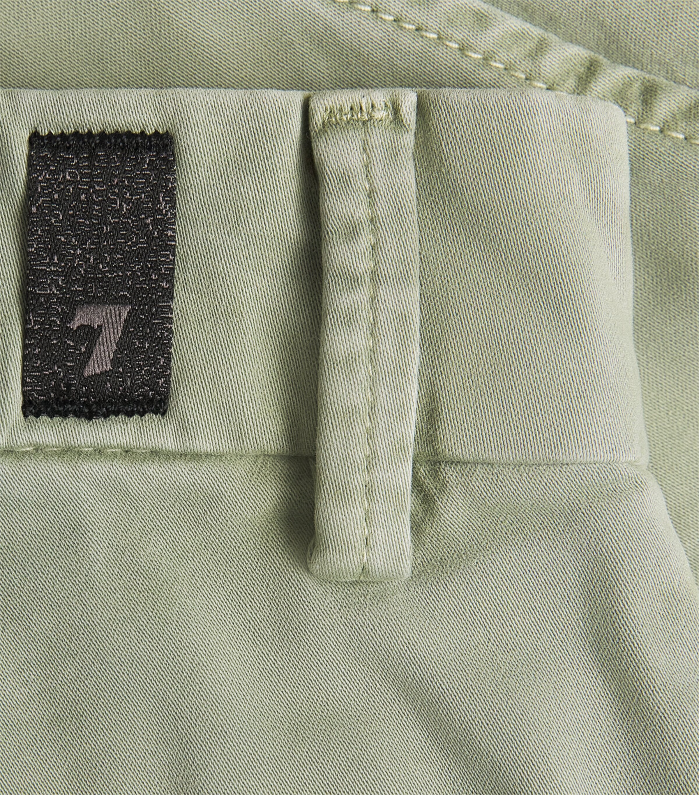 7 For All Mankind Mens Luxe Performance Chino Shorts Green Image 6