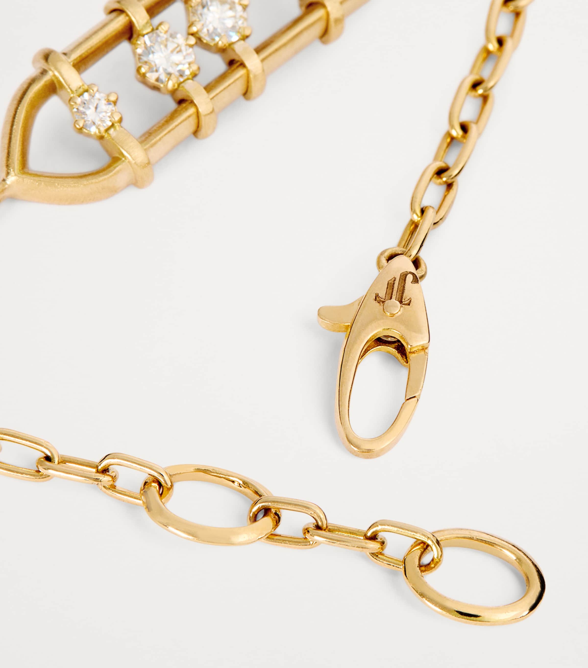 Jade Trau Yellow Gold and Diamond Penelope Bracelet Yellow Gold Image 6
