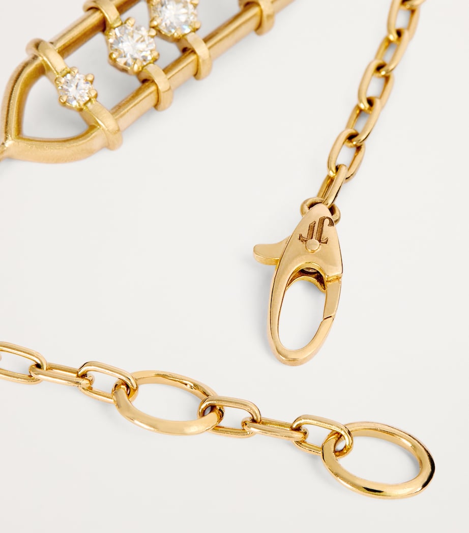 Jade Trau Yellow Gold and Diamond Penelope Bracelet Yellow Gold Image 6