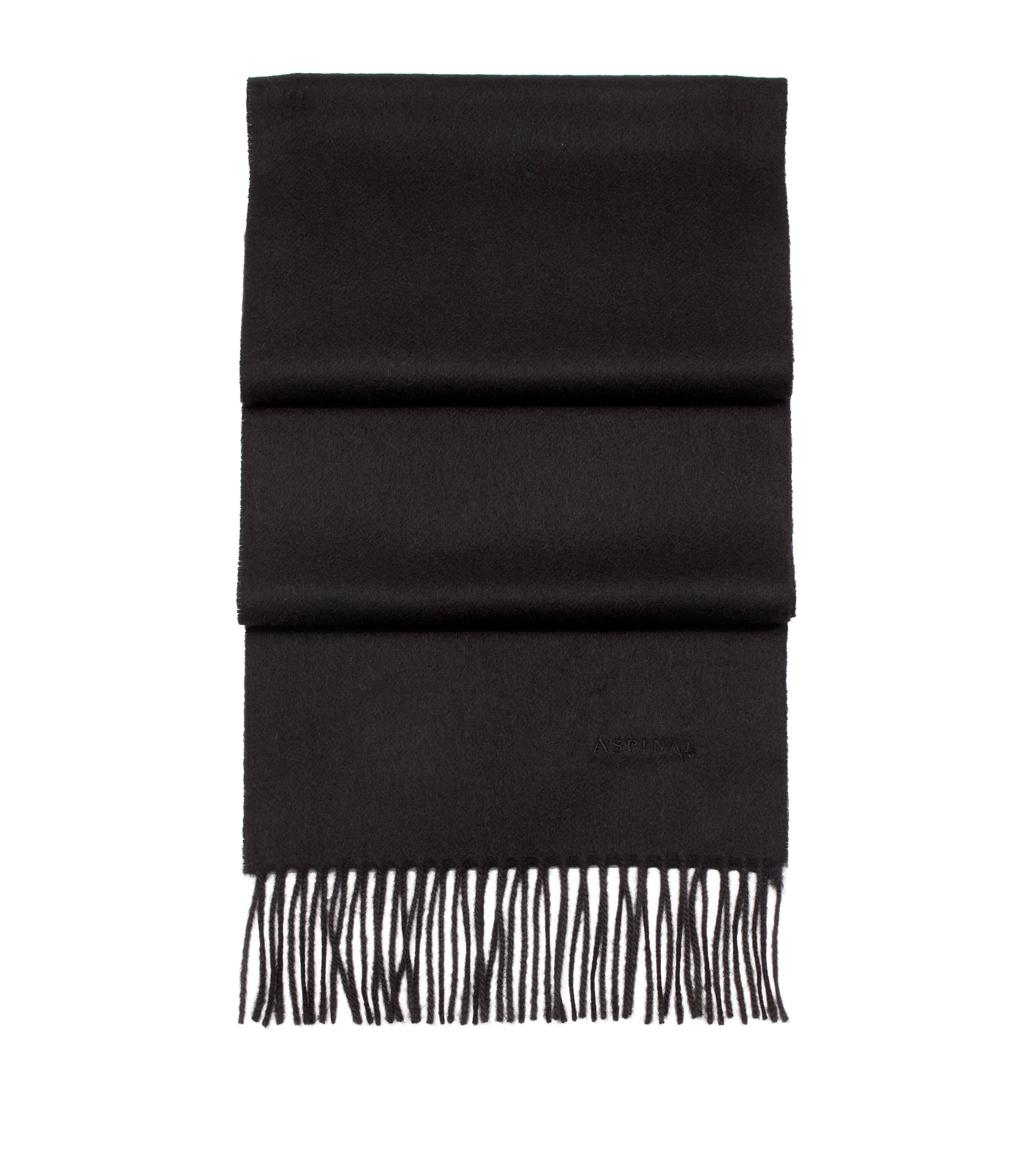 Aspinal Of London Cashmere Scarf In Black