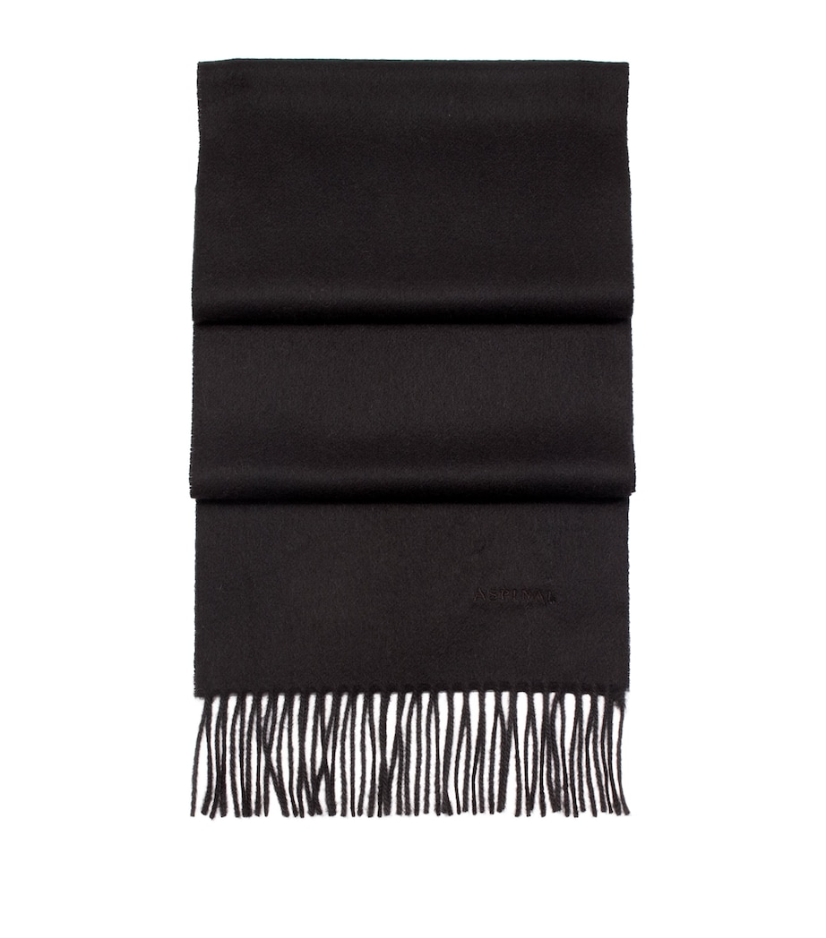 Cashmere Scarf BLACK Image 1