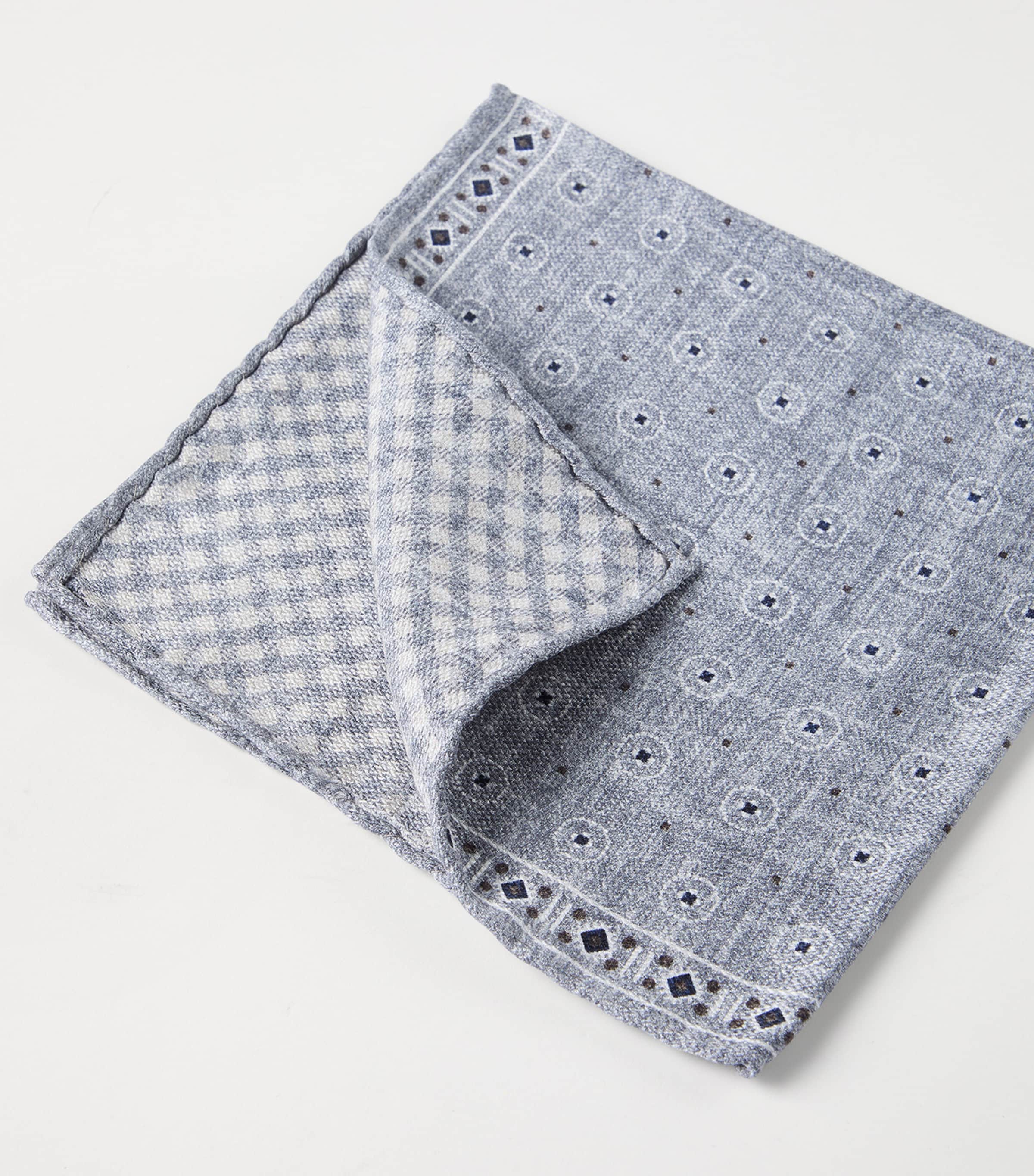 Silk Patterned Pocket Square CPT68 Image 3
